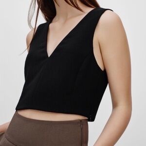 Aritzia Wilfred Dauphine Tank Black